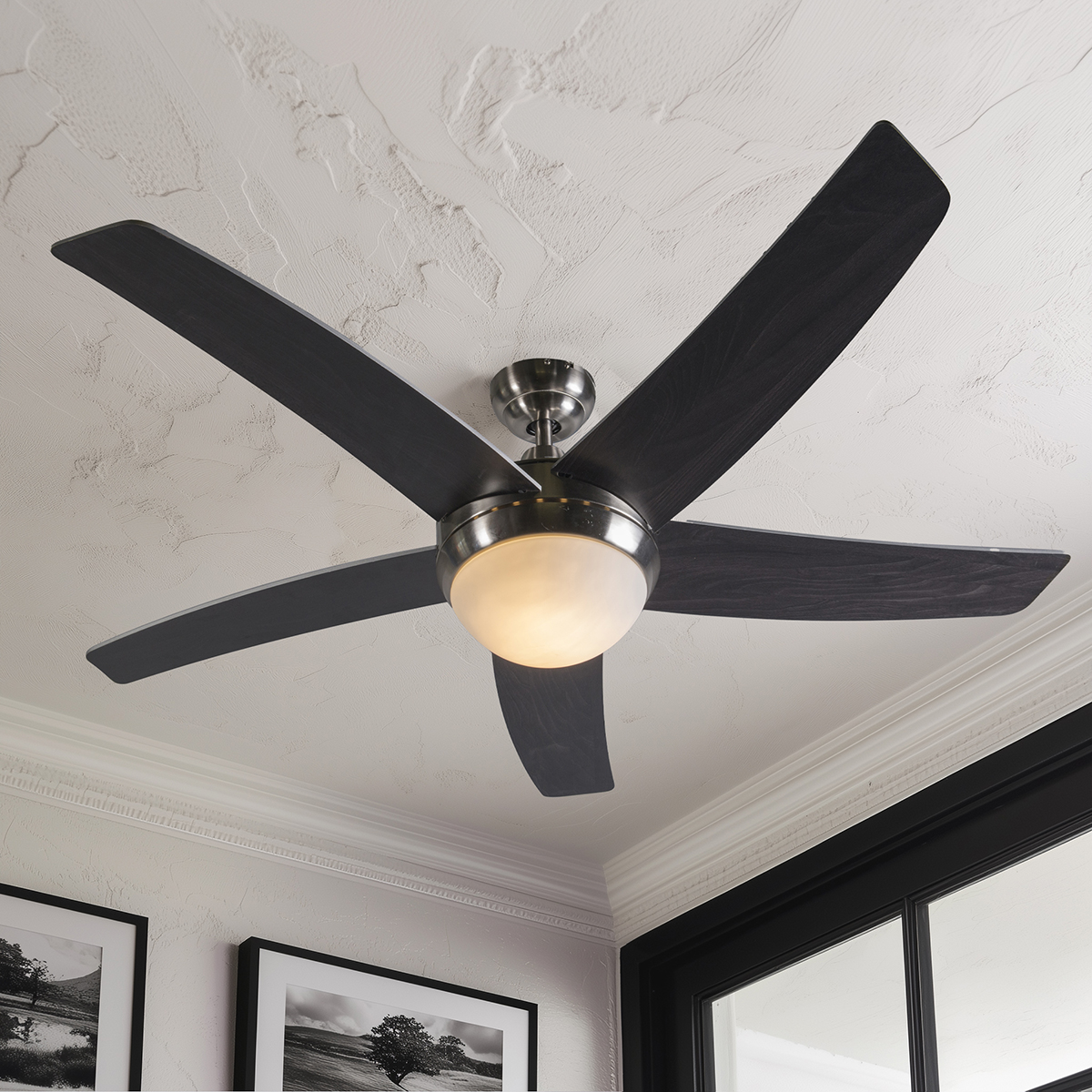 Acél mennyezeti ventilátor távirányítóval - Cool 52